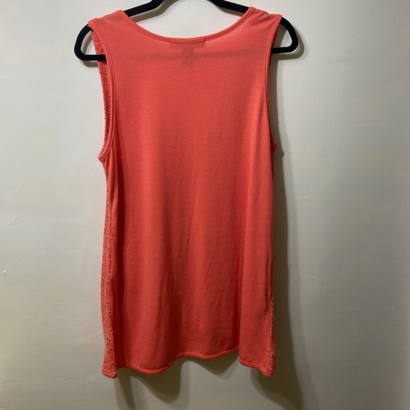 ASHLEY STWART SEQUINED FRONT,PEACH, ARMHOLE TOP. SIZE14-16 - Picture 2 of 8